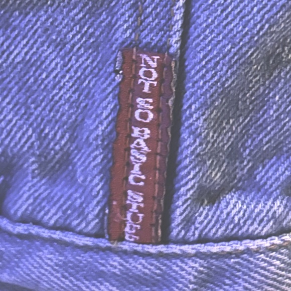 Vintage Dungarees Not So Basic Stuff Button Up Denim Jacket 🪼 - Picture 5 of 8